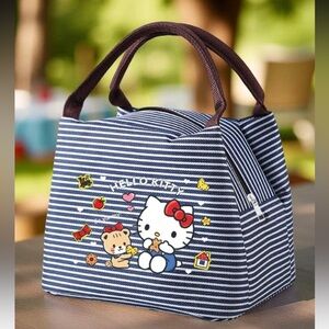 Hello Kitty Navy Striped Lunch Bag NEW 🏷️